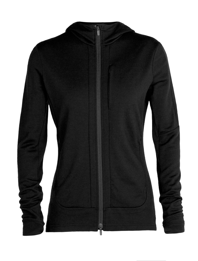 Womens Quantum III LS Zip Hoodie Black 0A59JW