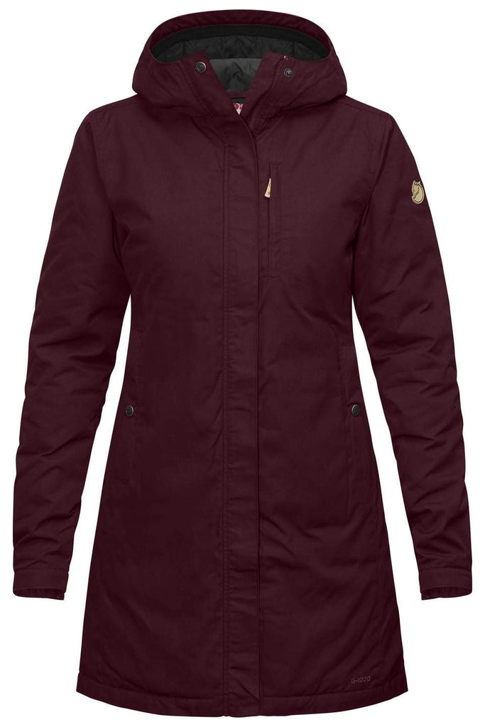 Womens Kiruna Padded Parka  Garnet CF89644