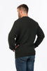 Mens Backyard Fisherman Sweater Hunter Green MS1526