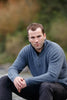 Mens Lightweight 1/2 Zip Sky  NB336