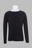 Womens Crew Neck Plain Sweater Black NB682