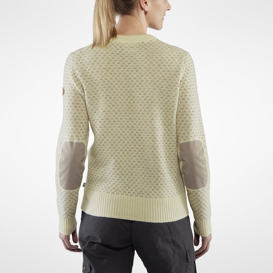 Womens Ovik Nordic Sweater - Chalk White