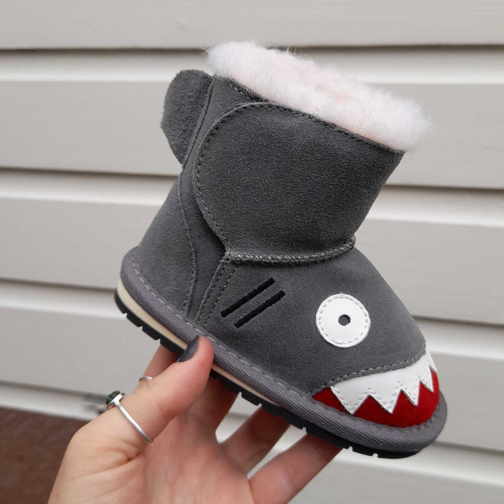 Babies Shark Walker Boots - Putty