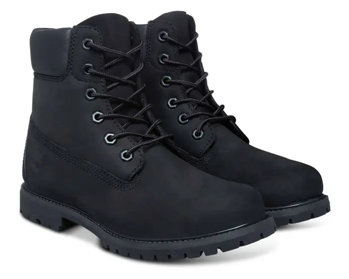 Womens 6-Inch Premium Waterproof Boot - Black Nubuck