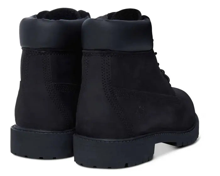 Timberland junior 6 inch 2025 premium waterproof boots black nubuck