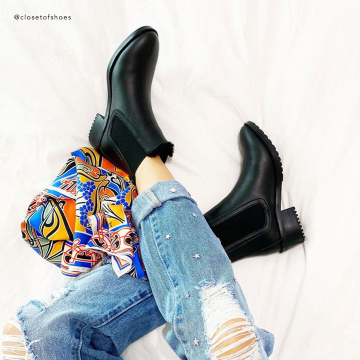 Womens Ellin Boots  - Black