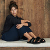 Womens Wobbegong Slippers - Black