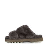 Womens Wobbegong Slippers - Charcoal