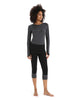 Womens 260 Zoneknit LS Crewe Jet Heather 0A56HL