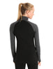 Womens 260 Zoneknit LS Half Zip Jet heather/black BA56HI