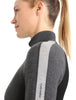 Womens 260 Zoneknit LS Half Zip Jet heather/black BA56HI