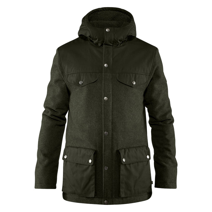 Mens Greenland Re-Wool Jacket - Deep Forest