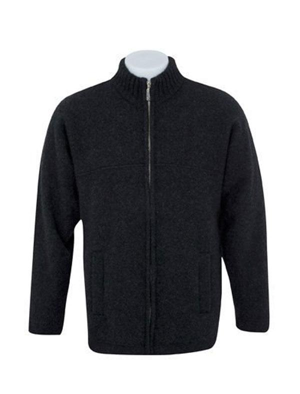 Mens Felted Full Zip Jacket-Native World-The WoolPress Arrowtown