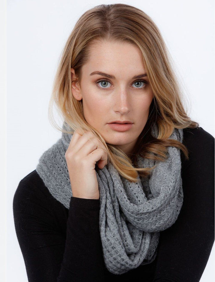 Womens Lace Loop Scarf-Native World-The WoolPress Arrowtown