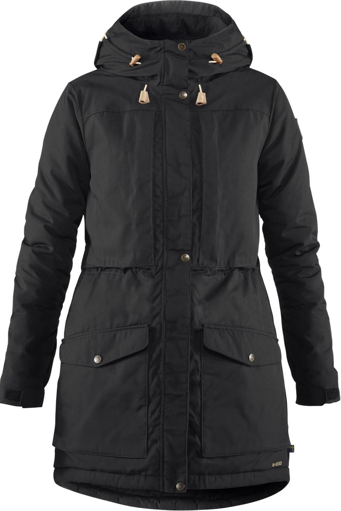 Womens Singi Wool Padded Parka  Black CF89859